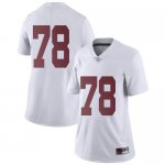 Women's Alabama Crimson Tide #78 Amari Kight White Limited NCAA College Football Jersey 2403DCJD6